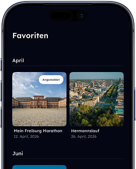 App-Screen: Raster von favorisierten Veranstaltungen